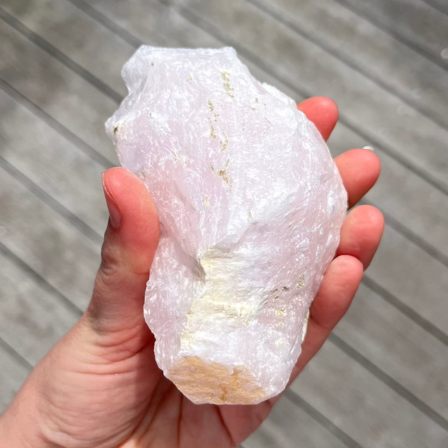 Pink Mangano Calcite Medium Raw Crystal - Love, Healing, Compassion