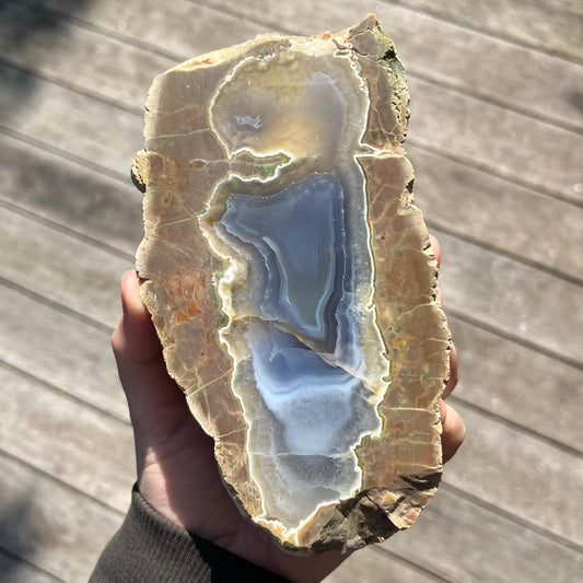 Agate Slab Crystal - Grounding, Ancient, Connection