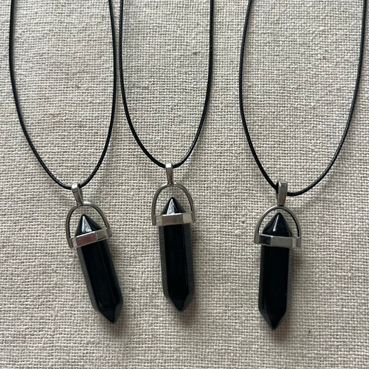 Energy Point Pendant - Onyx