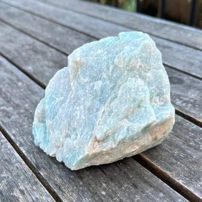 Amazonite Large Raw Stone - Calm, Empowering