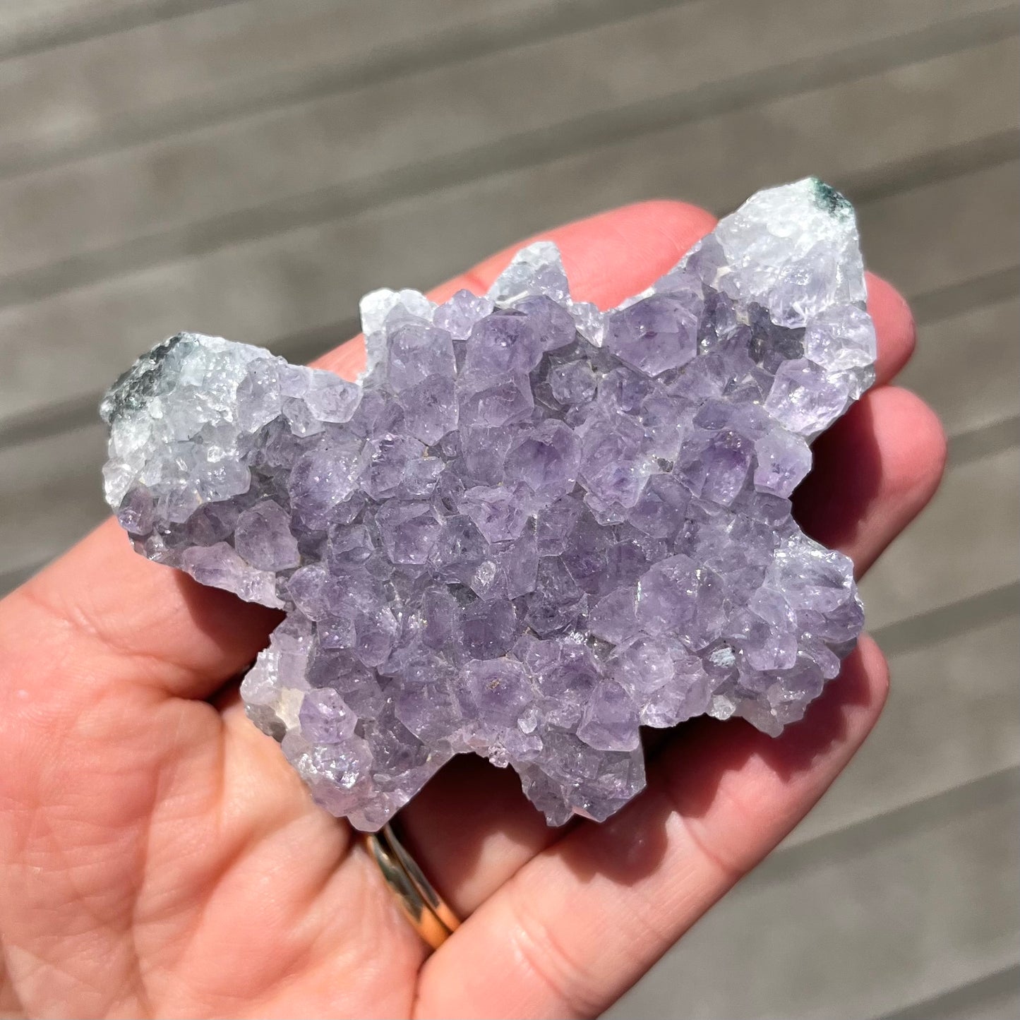 Amethyst Small Butterfly Crystal - Calming, Protective, Balancing