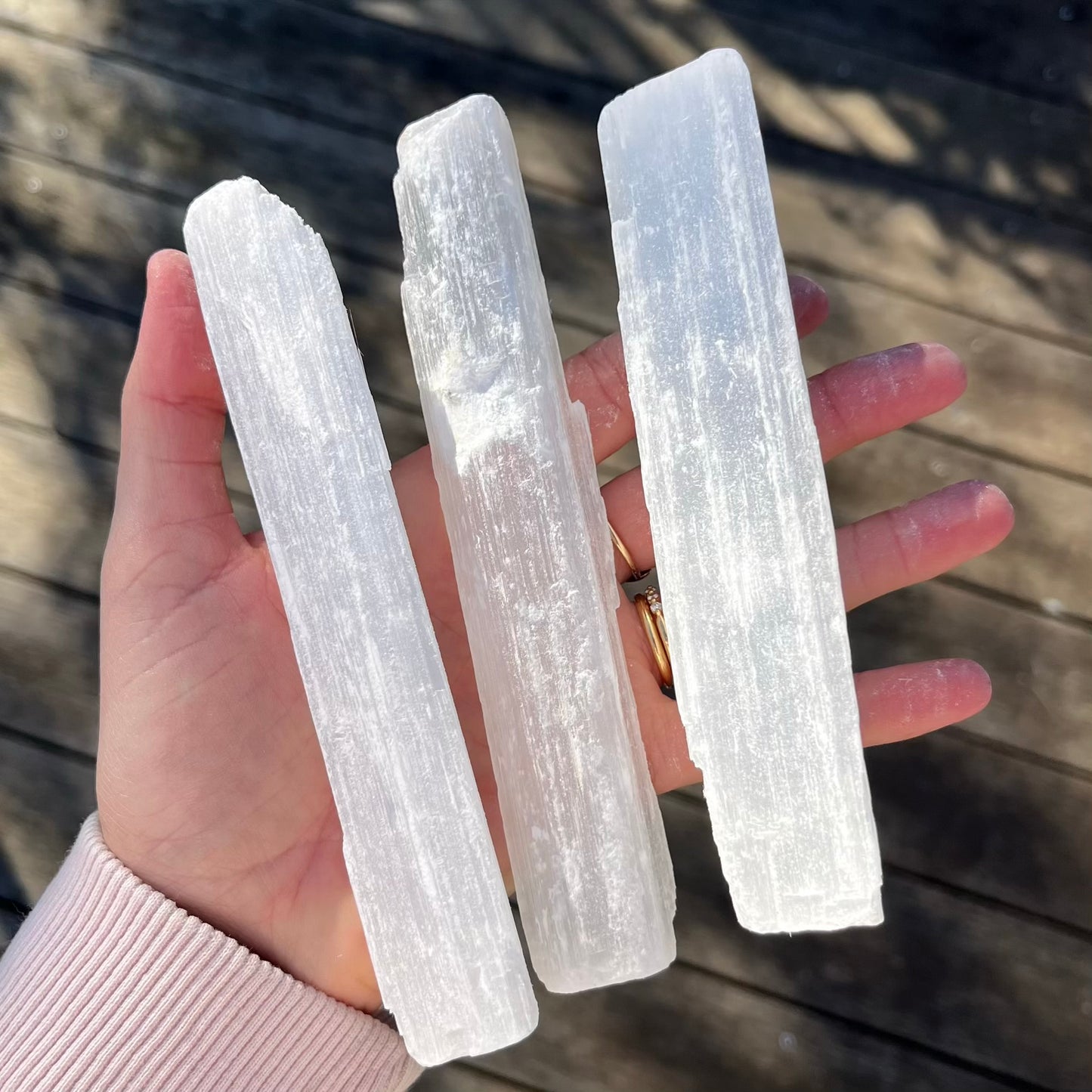 Selenite Large Rod Crystal - High Vibe, Protection, Spiritual Connection