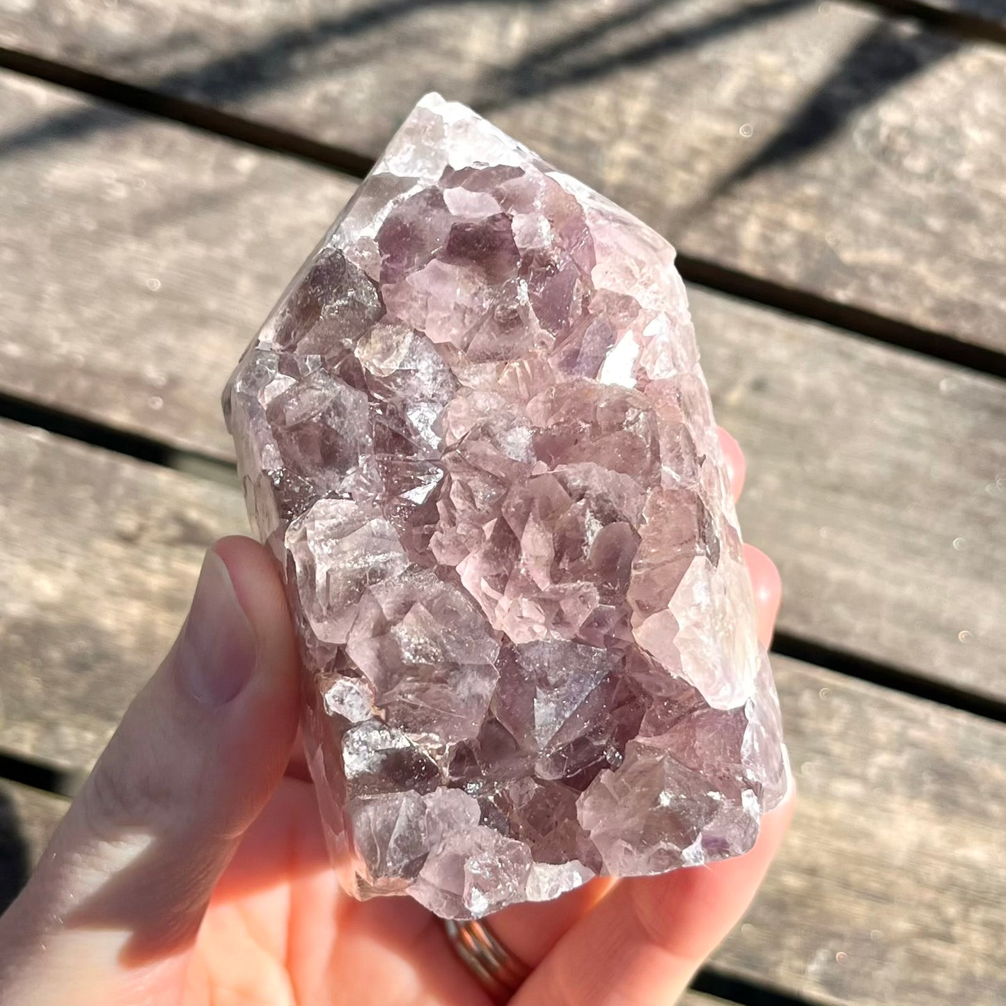 Amethyst Medium Cluster Point Crystal - Peace, Intuition, Protection