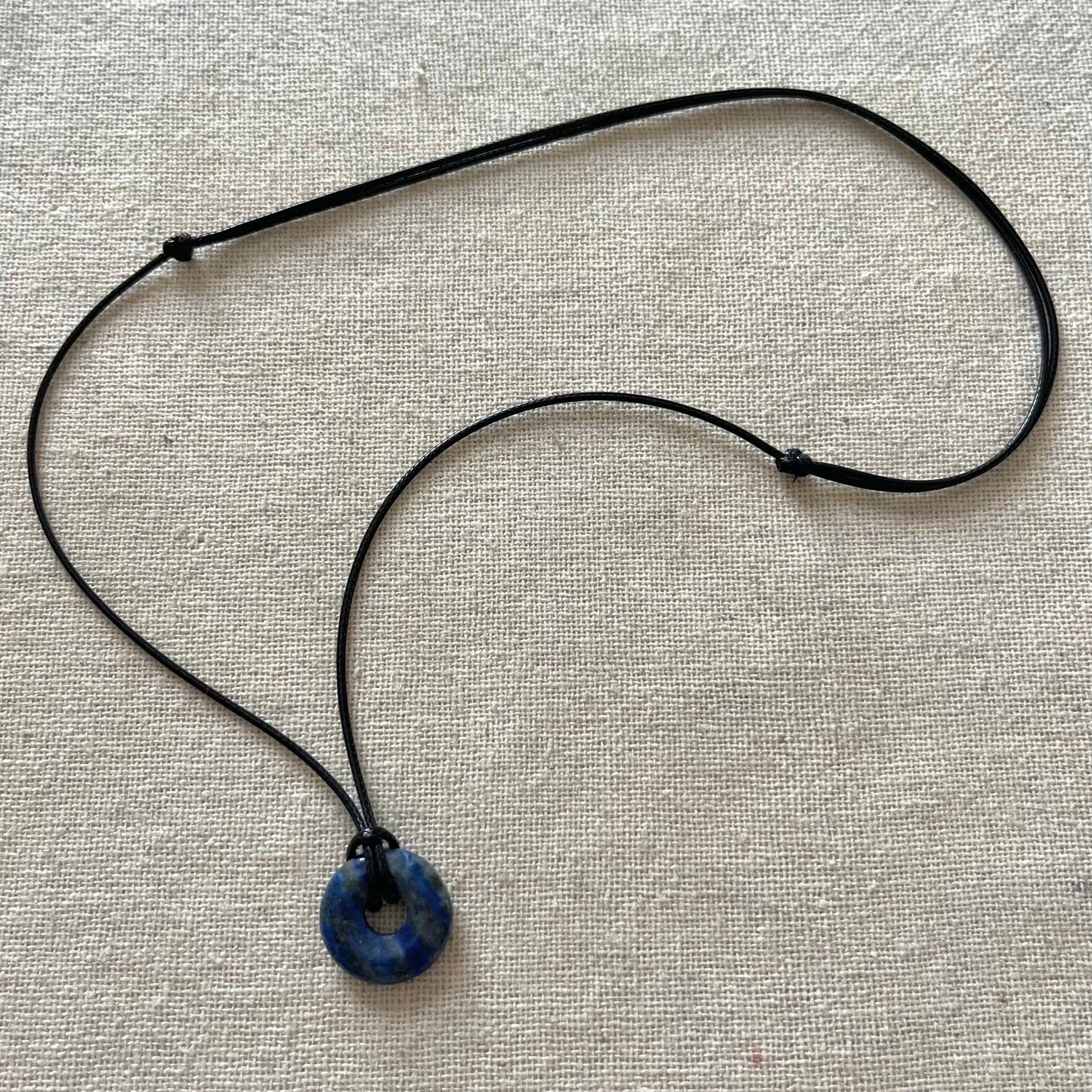 Disc Pendant - Lapis Lazuli