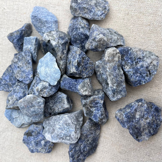 Sodalite Mini Raw Crystal - Balances Emotions, Intuition, Peace