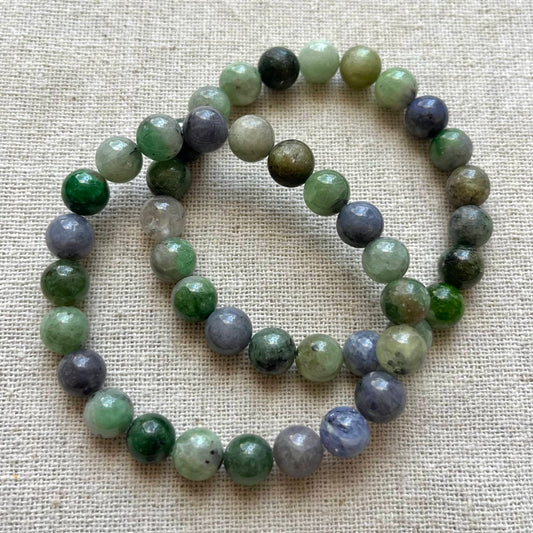 Tanzanite 8mm Beaded Bracelet - Awakening