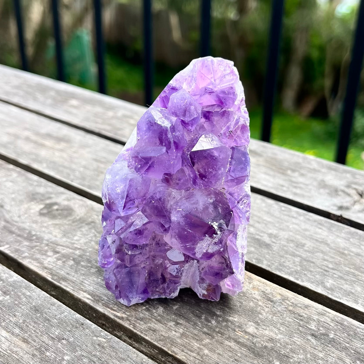 Amethyst Medium Base-Cut Crystal -  Calm, Protection & Balance