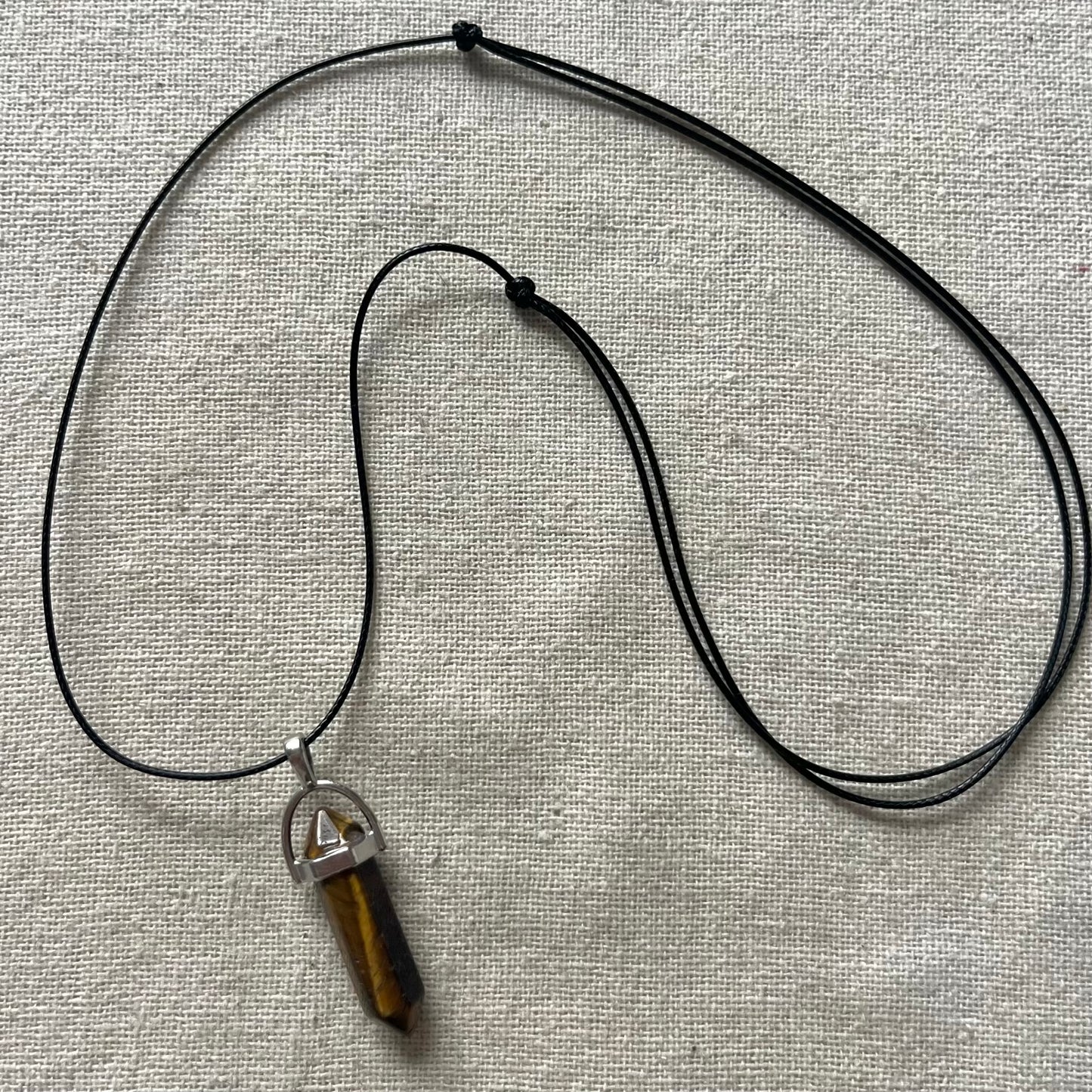 Energy Point Pendant - Tiger Eye