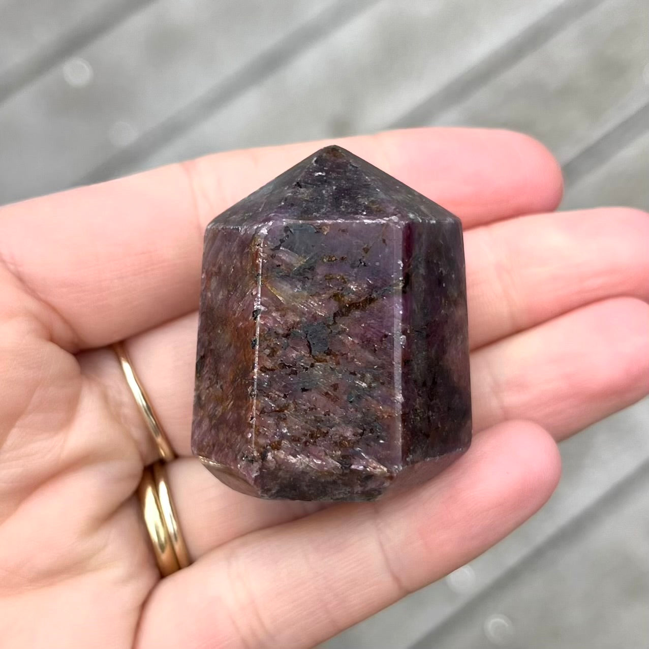 Ruby Small Generator Crystal - Vibrant, Clarifying, Uplifting