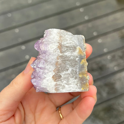 Amethyst Small Base-Cut Crystal - Calming, Protective, Balancing