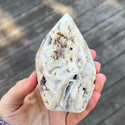 Angel Aura Sphalerite Medium Point Crystal - Vitality, Energetic Balance