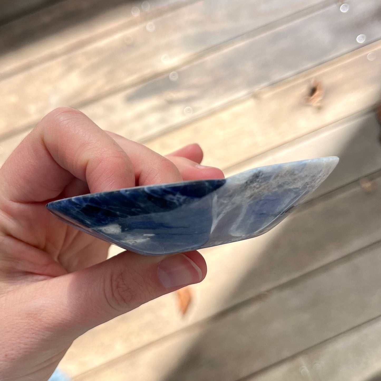 Sodalite Small Bowl Crystal - Insight, Calm, Grounding