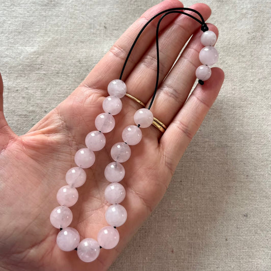 Komboloi Worry Beads - Rose Quartz