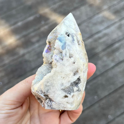 Angel Aura Sphalerite Medium Point Crystal - Vitality, Energetic Balance