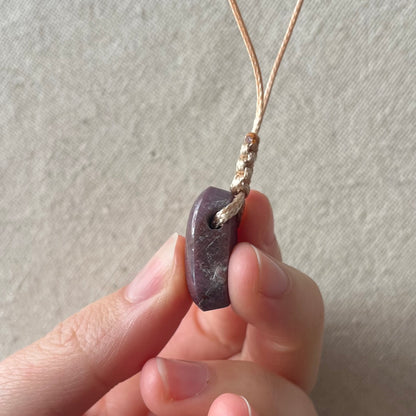 Ruby Woven Oval Pendant #2 - ONE OF A KIND