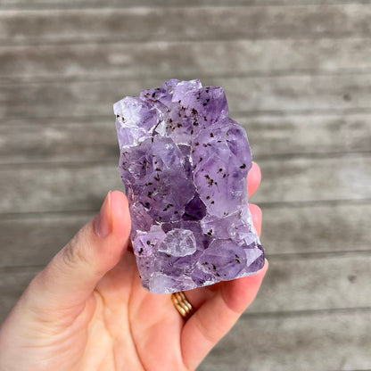 Amethyst Small Base-Cut Crystal -  Calm, Protection & Balance