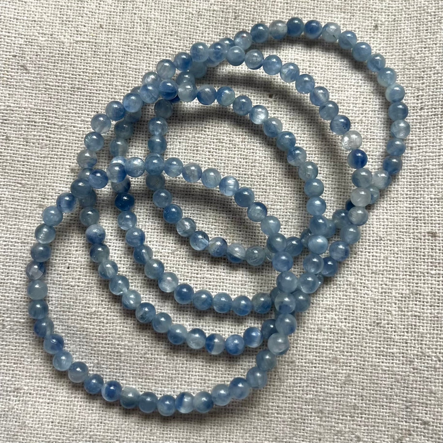 Kyanite 4mm Beaded Bracelet - Alignment