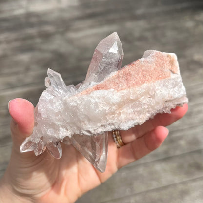 Clear Quartz Medium Cluster Crystal - Wisdom, Intention