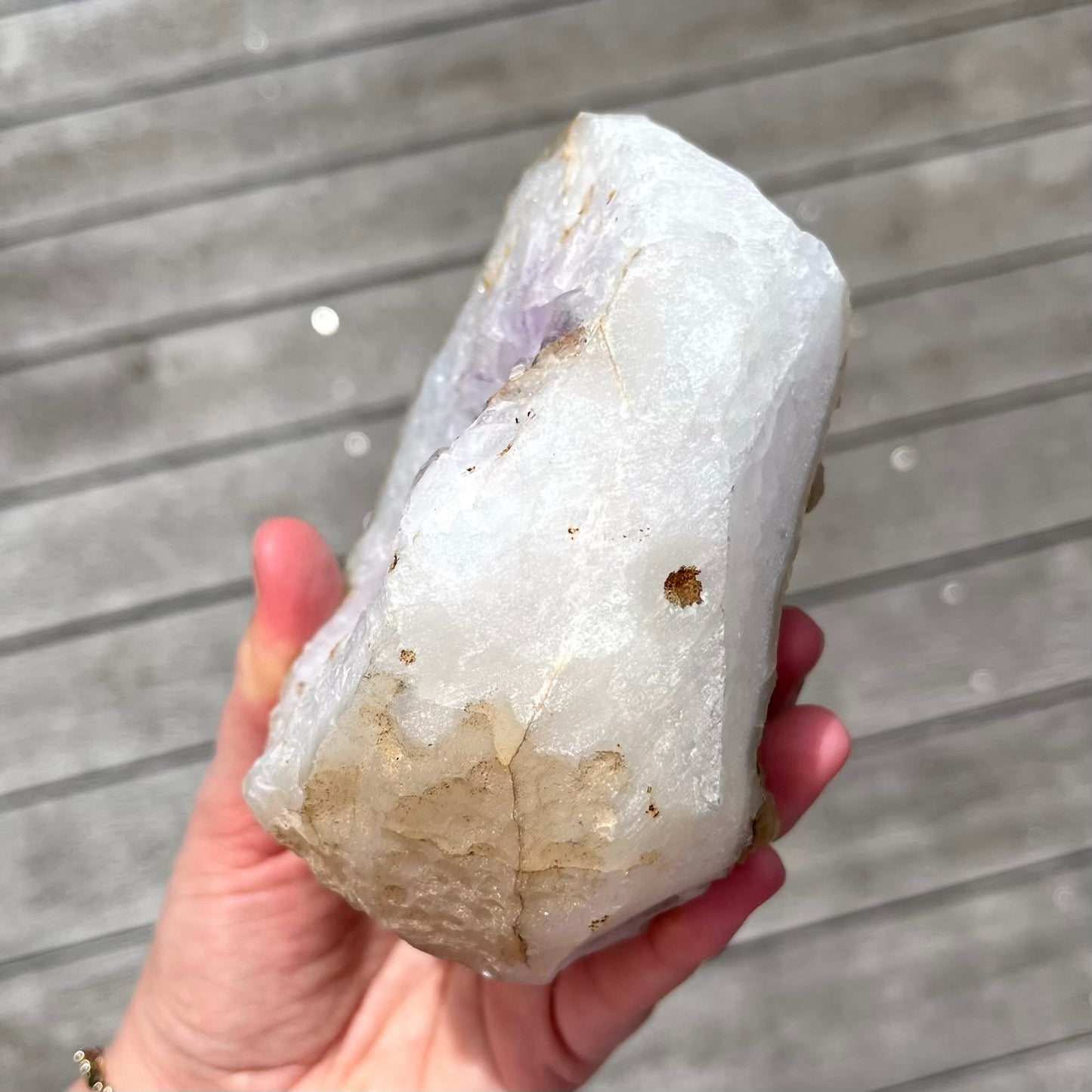 Amethyst Large Geode Crystal - Calming, Protective, Balancing