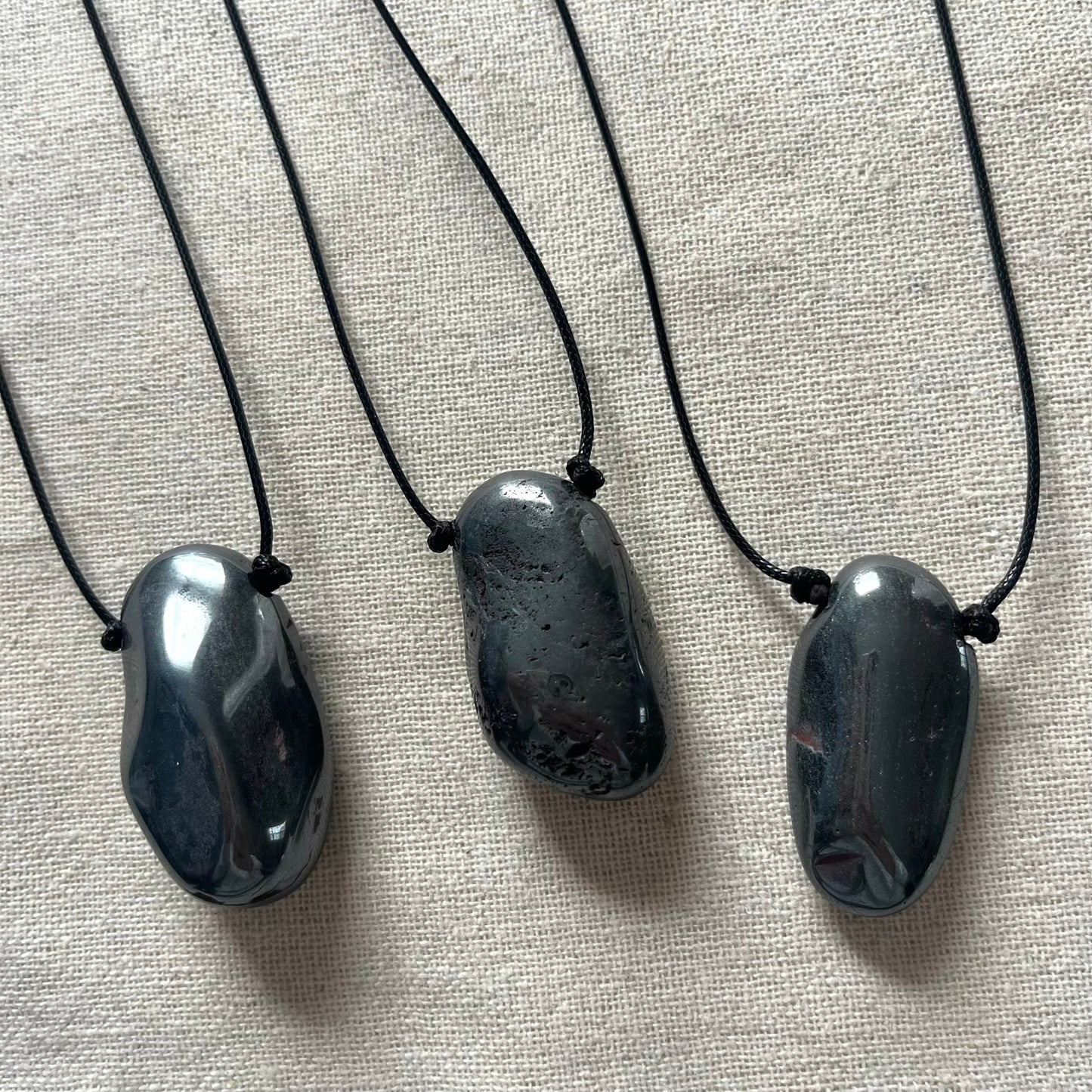 Grounding Pendant - Black Hematite