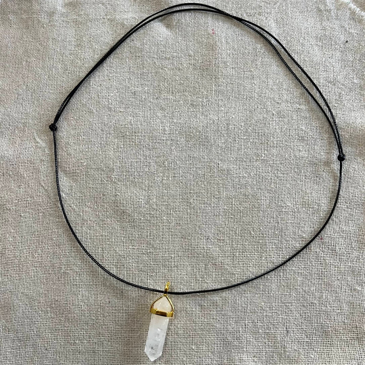 Energy Point Pendant - Clear Quartz