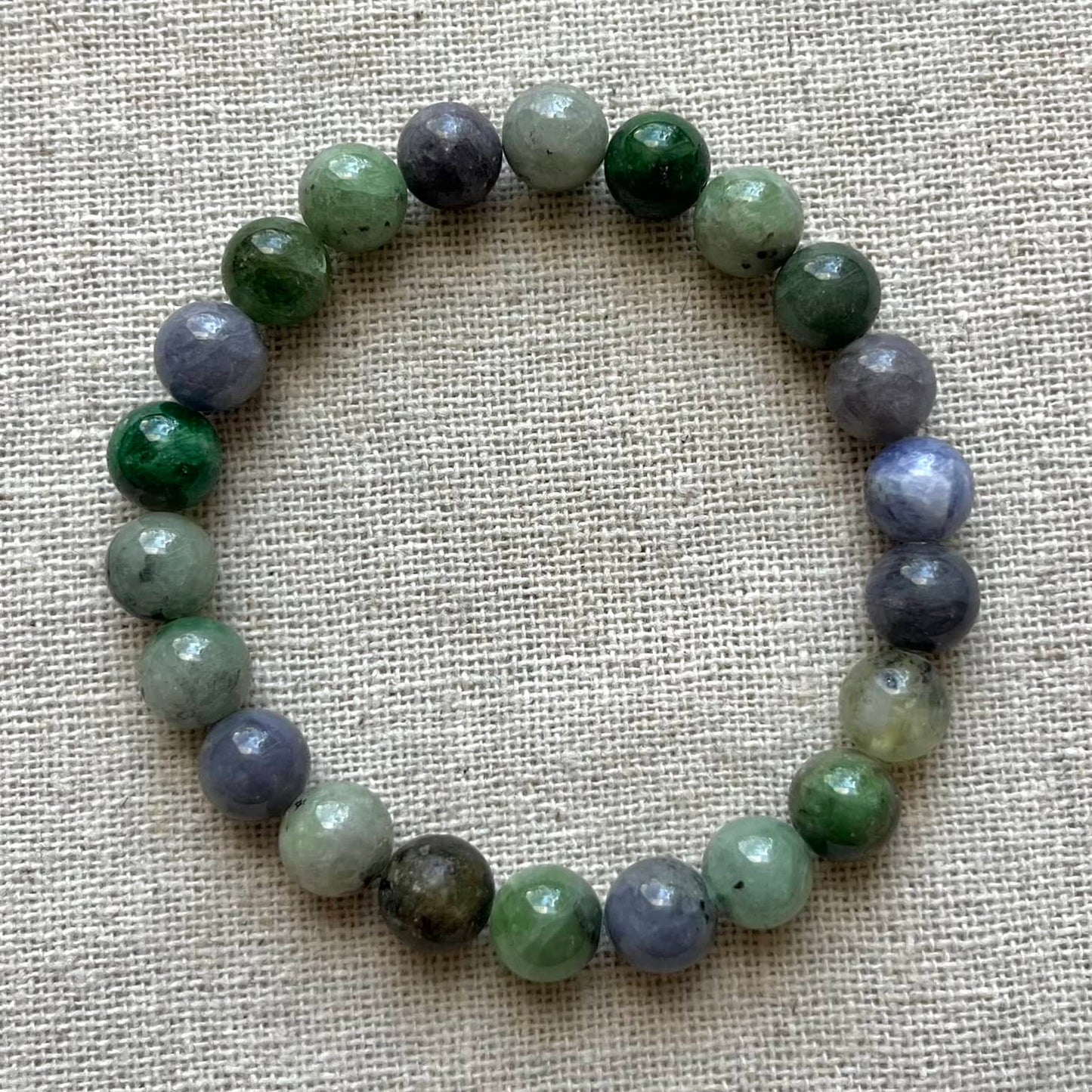 Tanzanite 8mm Beaded Bracelet - Awakening