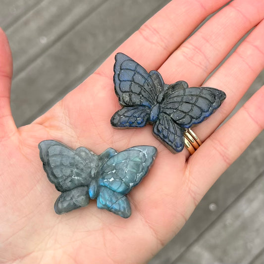 Labradorite Butterfly Crystal - Protective, Mystical, Transformative
