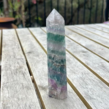 Fluorite Medium Tower Crystal - Vibrant, Clarifying, Uplifting