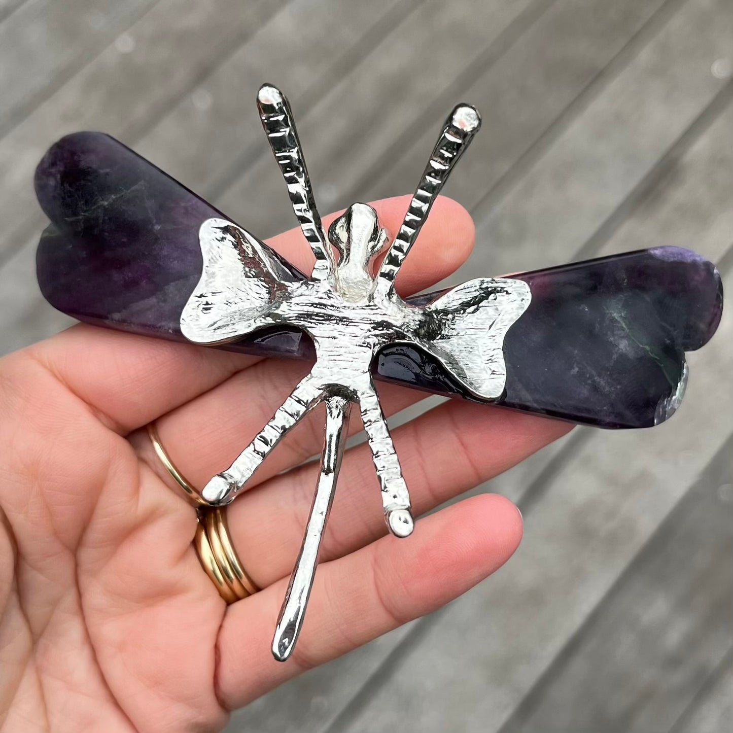 Fluorite Dragonfly Crystal - Clarifying, Transformative, Harmonising