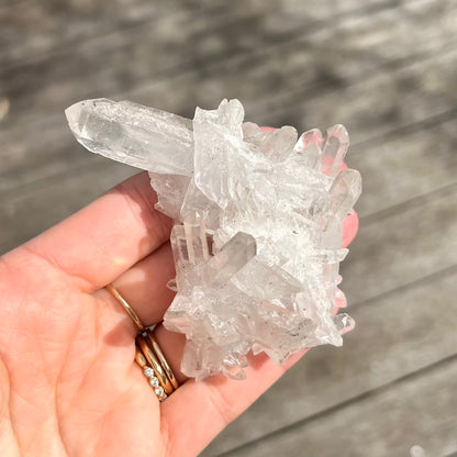 Clear Quartz Small Cluster Crystal - Wisdom, Intention