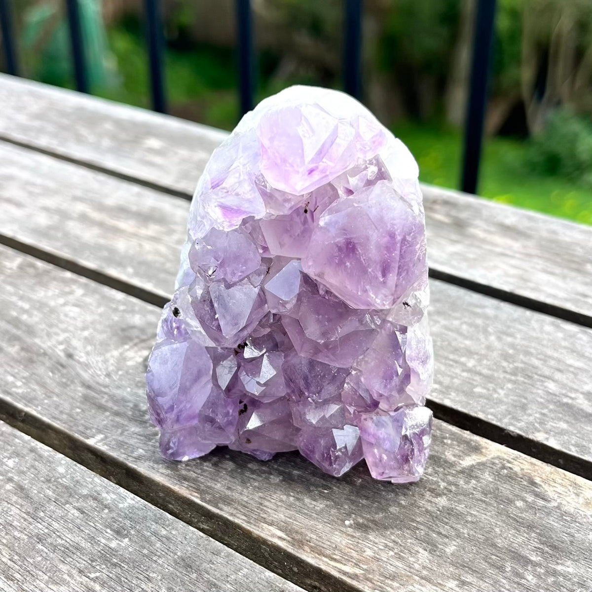 Amethyst Medium Base-Cut Crystal -  Calm, Protection & Balance