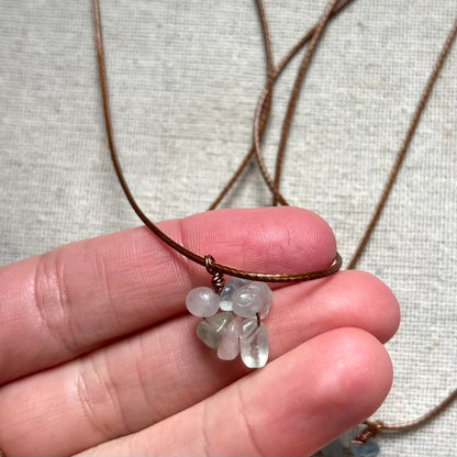 Bloom Charm Pendant - Morganite