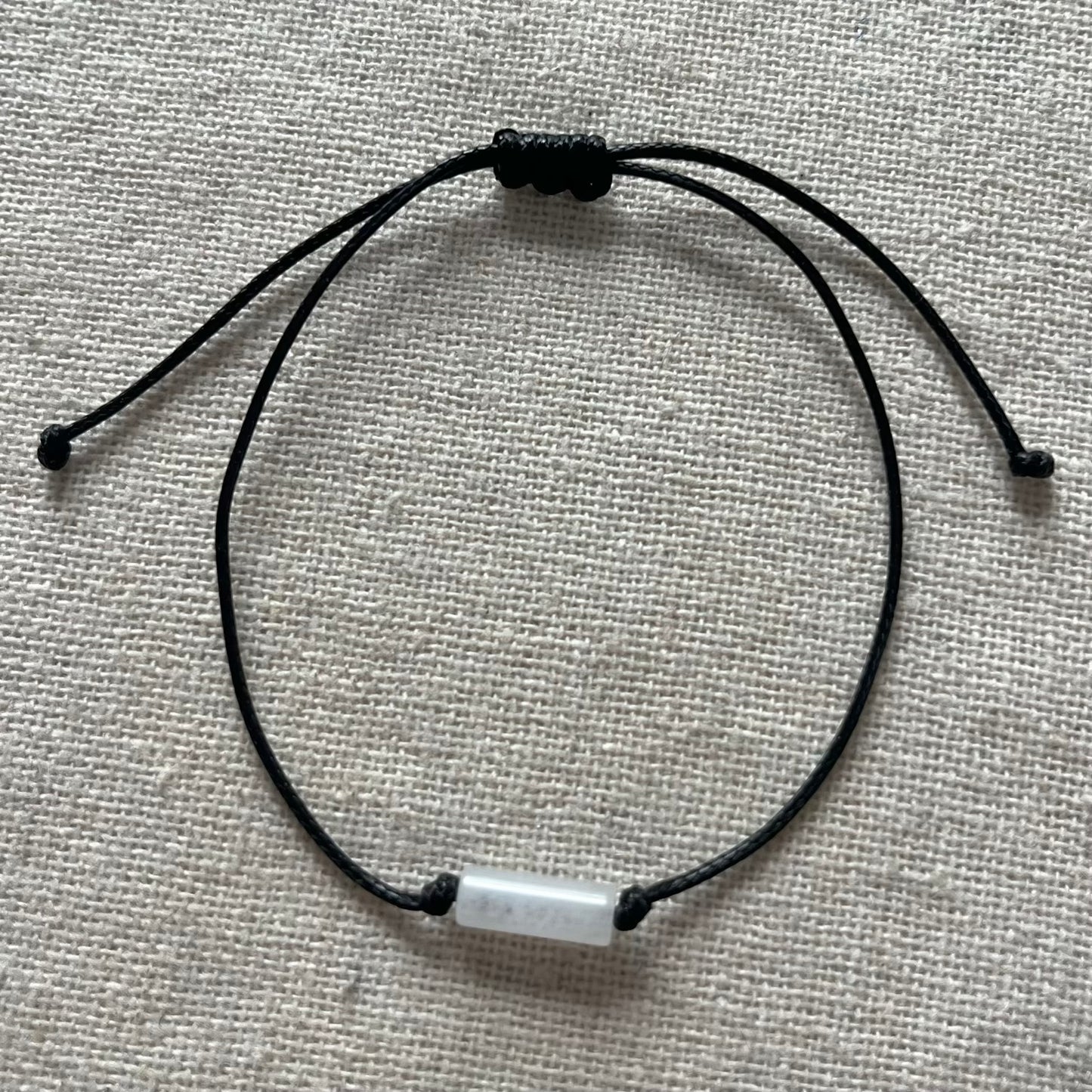 Sacred Cord Bracelet - White Jade