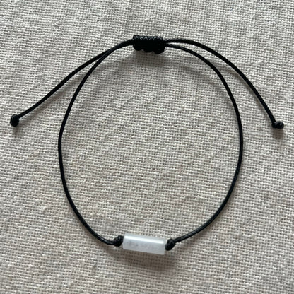 Sacred Cord Bracelet - White Jade