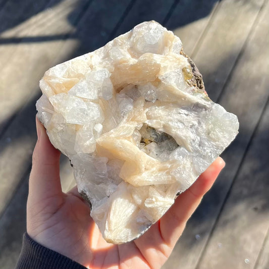 Apophyllite Medium Cluster Crystal - Calming, Intuition, Clarity, Spiritual Connection