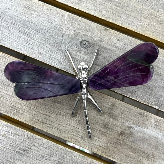 Fluorite Dragonfly Crystal - Clarifying, Transformative, Harmonising