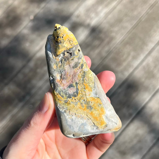 Bumblebee Jasper Raw Crystal - Joy, Confidence