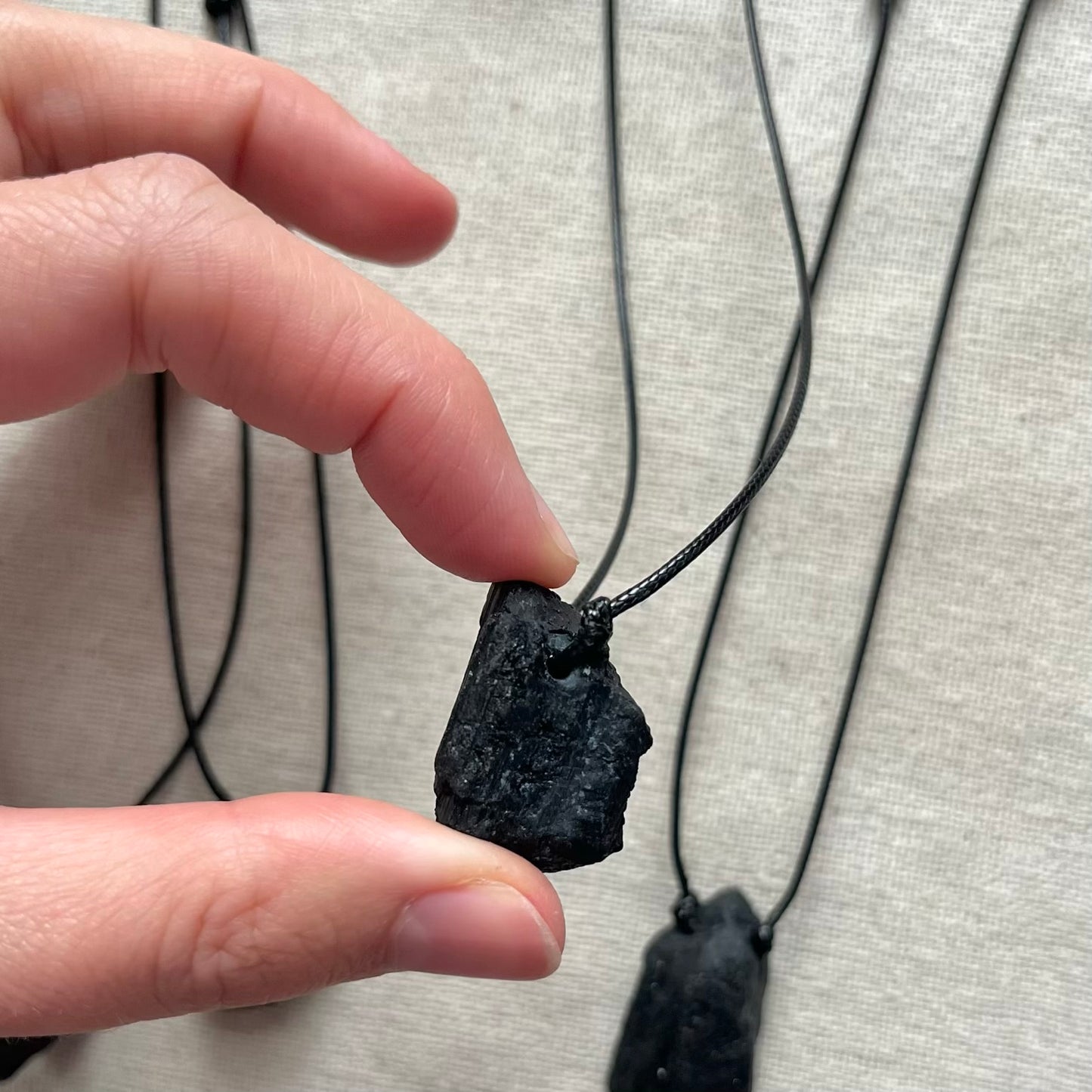 Shield Pendant - Black Tourmaline