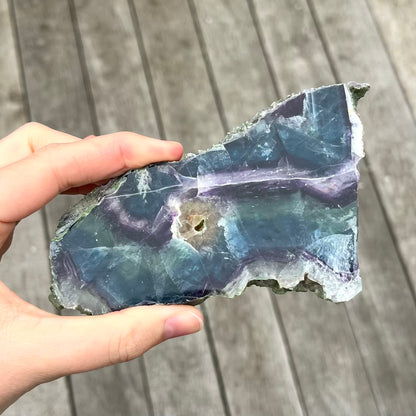 Fluorite Medium Slab Crystal - Vibrant, Clarifying, Uplifting