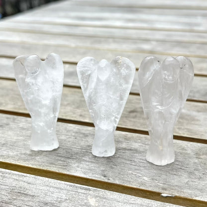 Clear Quartz Small Angel Crystal - Amplifying, Clarifying, Protective