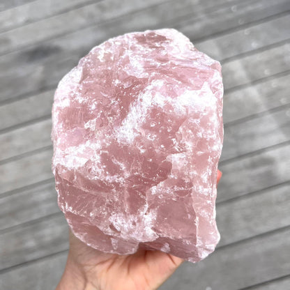 Rose Quartz Raw Crystal - Large