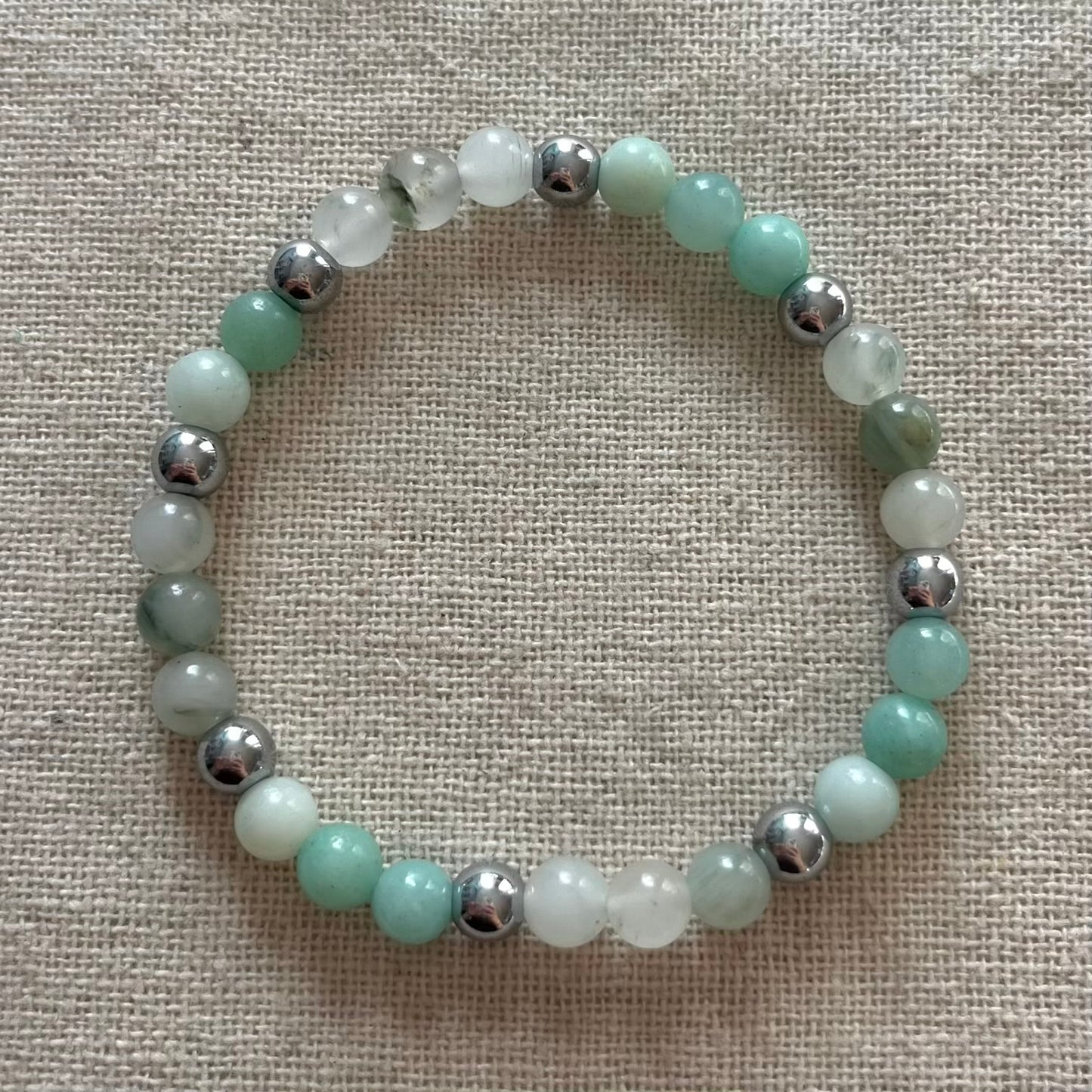Peace & Grounding Bracelet - Aventurine, Jade & Hematite
