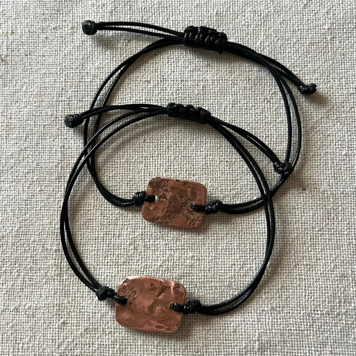 Copper Plate Cord Bracelet - Creativity, Motivation