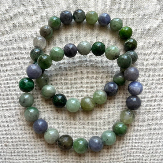 Tanzanite 8mm Beaded Bracelet - Awakening