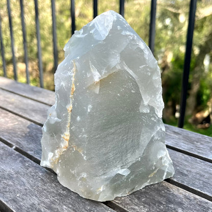Quartz XL Raw Base-cut Crystal - Wisdom, Intention
