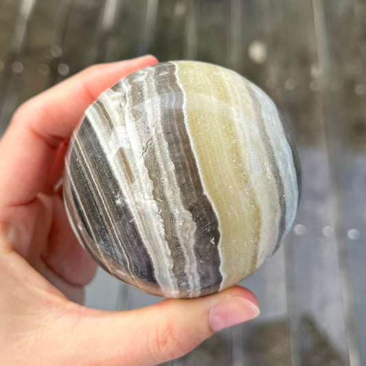 Aragonite Large Sphere Crystal - Restorative, Harmonising