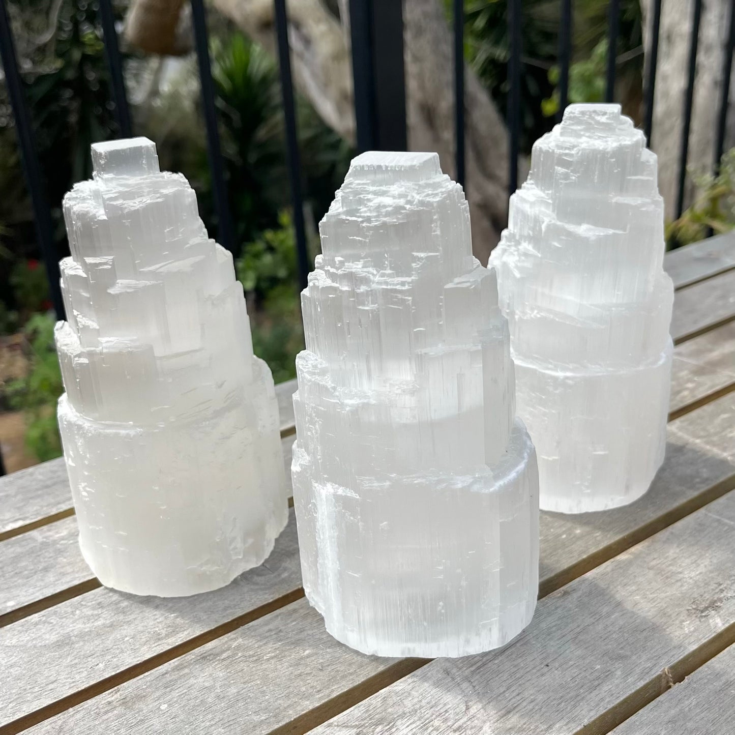 Selenite Large Raw Tower Crystal - High Vibe, Protection, Spiritual Connection