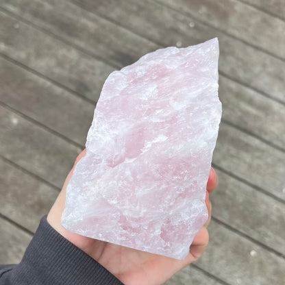 Rose Quartz XL Raw Base-Cut Crystal - Unconditional Love, Emotional Healing
