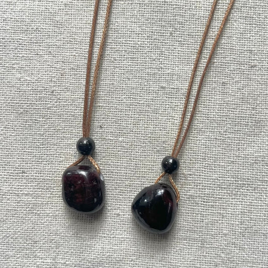 Courage Pendant - Garnet