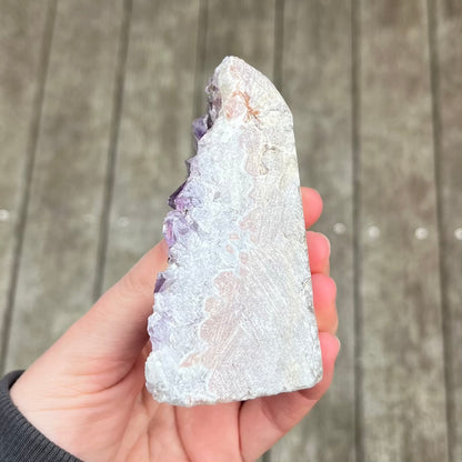 Amethyst Medium Base-Cut Crystal -  Calm, Protection & Balance